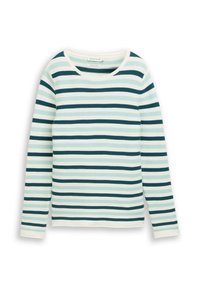 Non selezionato, mint green/beige stripe
