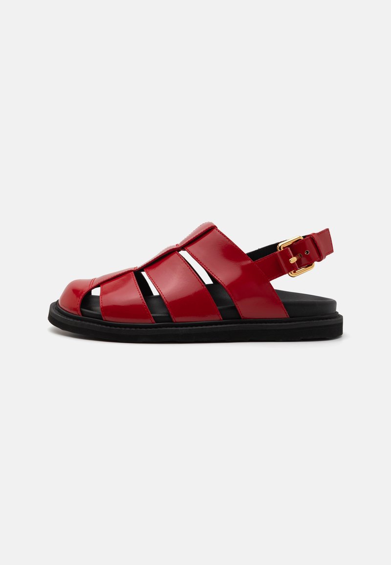 MOSCHINO SPORTY - Sandaalit nilkkaremmillä - rosso