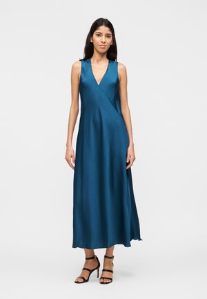 V NECK MIDI DRESS - Denné šaty - river blue