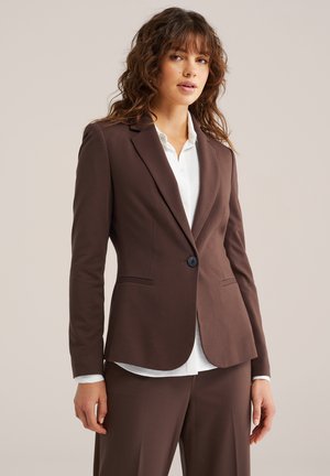 GETAILLEERDE STRETCH - Žakete - brown
