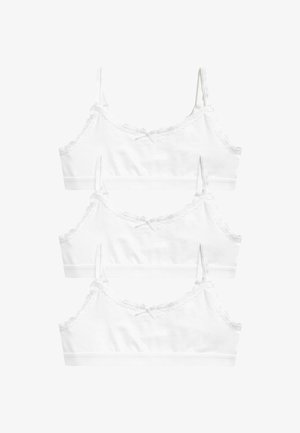 Next 3 PACK STRAPPY CROP OLDER - Toppe - white