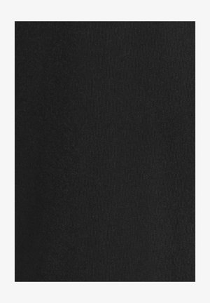 Schwarzer Stoff, dicht gewebt mit einer weichen Textur, bestehend aus einer einheitlichen Farbe ohne Muster oder sichtbare Hardware-Details.