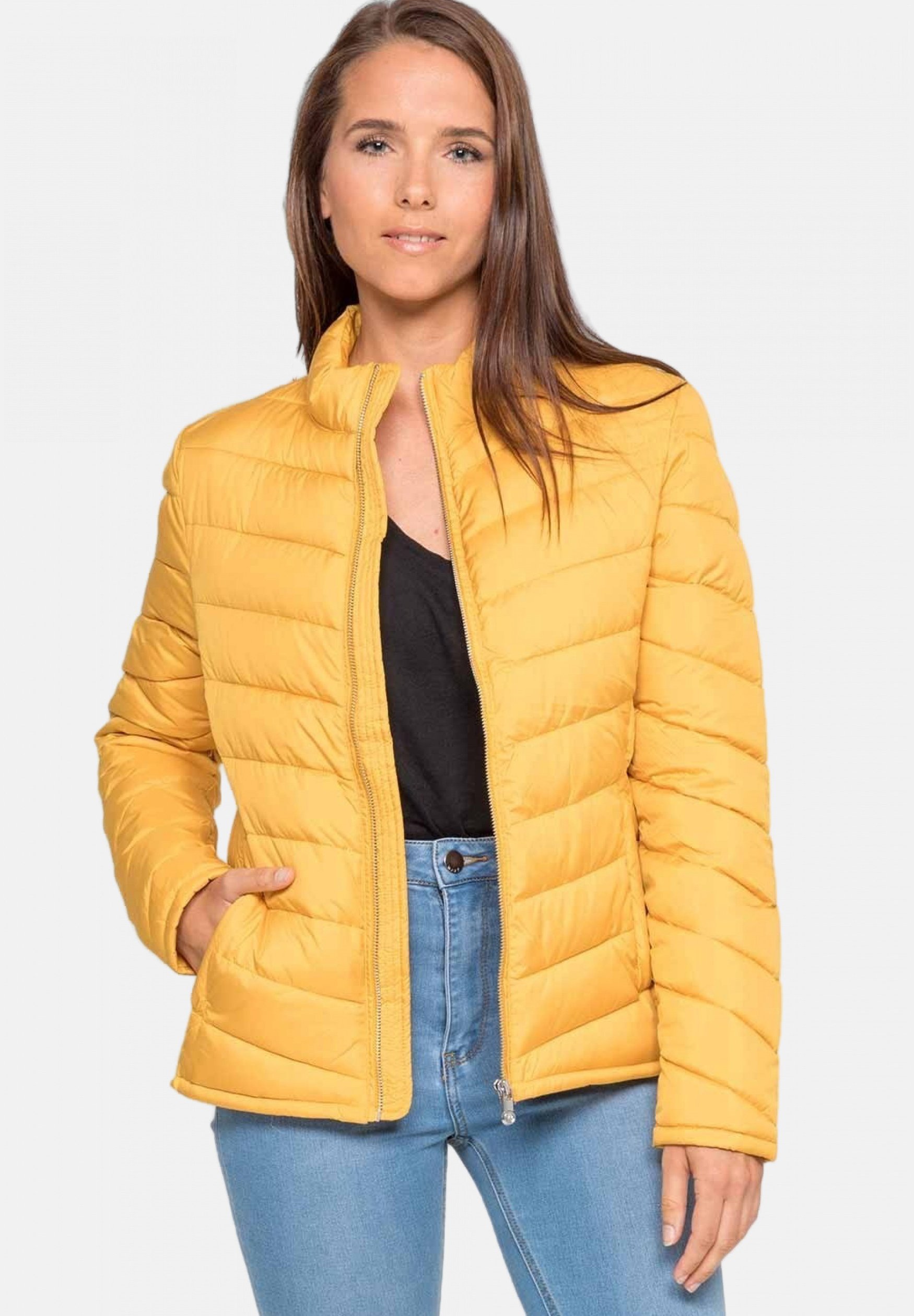 Denim Cdiscount Veste Courte Orange Femme WAXX TOKYO Doudoune