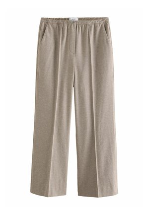 BRUSHED ELASTICATED WAIST WIDE TALL  - Tygbyxor - beige
