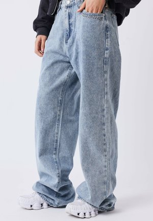 RAWLY LARGE - Jean boyfriend - bleu