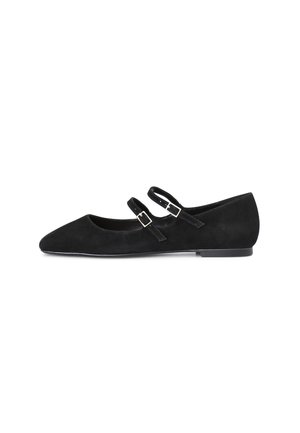 Ballerine con cinturino - nero