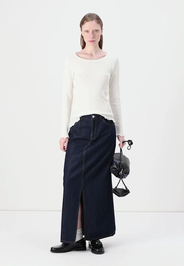 COSY KETTY SKIRT - Denim skirt - dark indigo4