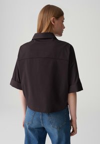 OPUS LOOSE FIT 3/4 SLEEVE - Hemdbluse - midnight brown