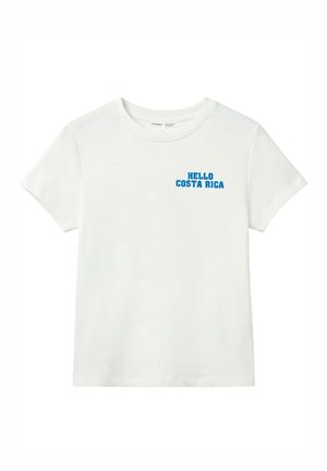 PULL&BEAR, COSTA RICA - T-SHIRT - Nyomott mintás póló - white