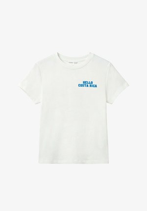 PULL&BEAR, COSTA RICA - T-SHIRT - T-shirt imprimé - white