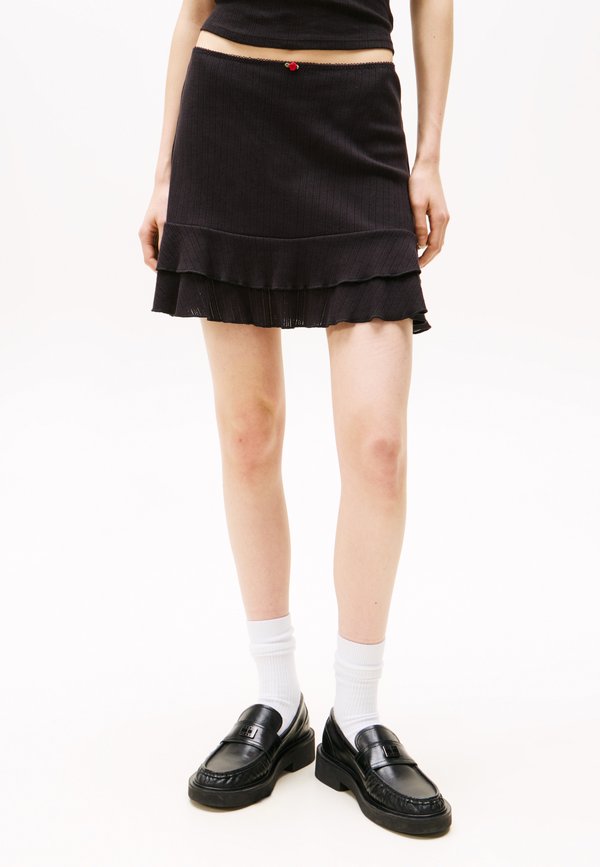 POINTELLE MINI SKIRT  - Mini skirt