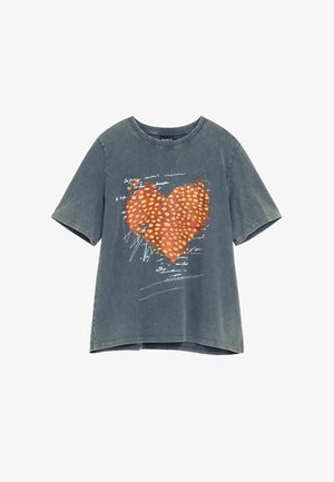 Desigual, Print T-shirt - gray
