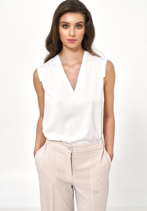 Nife BEZ RĘKAWÓW - Blouse - ecru