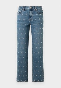 MID RISE CLASSIC STRAIGHT GROMMET EMBELLISHMENT - Straight leg jeans - light-blue denim