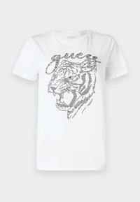 TIGER FACE EASY TEE - Print T-shirt - pure white