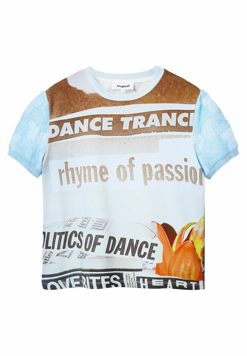 Desigual T-shirt print blauw Desigual T-shirt print blauw