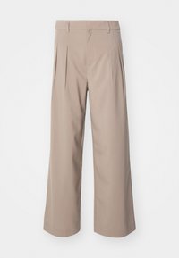 TAILORED WIDE LEG PANT - Pantalones - taupe gray