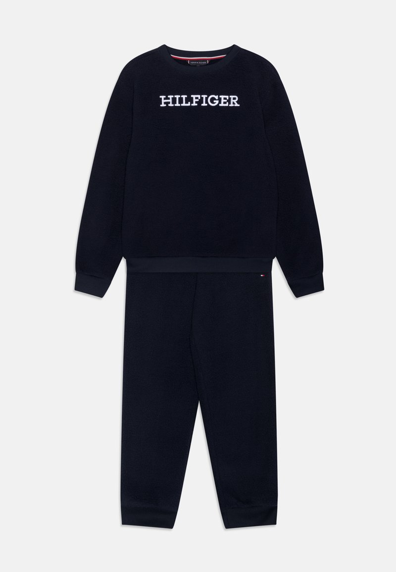 Tommy Hilfiger SHERPA LOUNGE UNISEX SET - Sweat polaire - desert sky/bleu marine - ZALANDO.FR