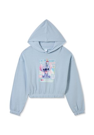 LEGGERA CON C E STAMPA STITCH® - Felpa con cappuccio - azzurro chiaro