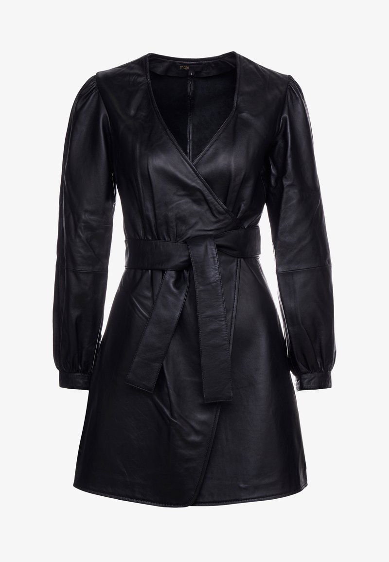maje leather wrap dress NYFW Day 4 - Gentle Fawn Dress