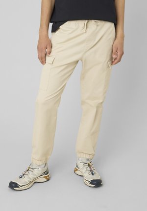 BZB, PANTALON JOGGER CARGO - Pantalon cargo - blanc cassé