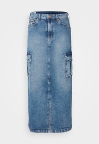CARGO SKIRT LENNON - Jeansskjørt - medium indigo