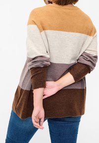 Zizzi Strickpullover - brown