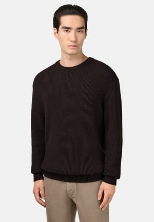 CREW NECK  - Pullover - dark brown