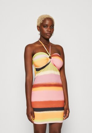 Never Fully Dressed LISBON STRIPE MINI - Robe en jersey - multi