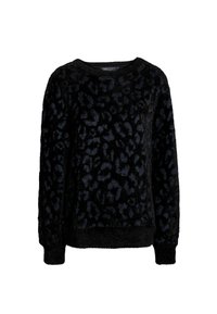 Marks & Spencer ANIMAL PRINT COSY SWEATSHIRT granatowy melanż