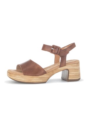 Gabor Sandalen met plateauzool - beige