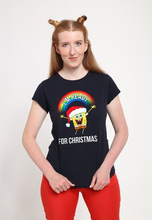 Henry Tiger SPONGEBOB SQUAREPANTS I'M READY FOR CHRISTMAS - T-shirt z nadrukiem