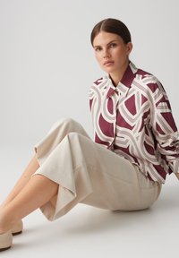 OPUS HIGH RISE CROPPED WIDE FIT - Pantaloni - natural glaze