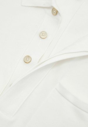 Reiss, REGULAR FIT - SELKIRK COTTON KNIT CONCEALED-PLACKET POLO - Poloshirt - white
