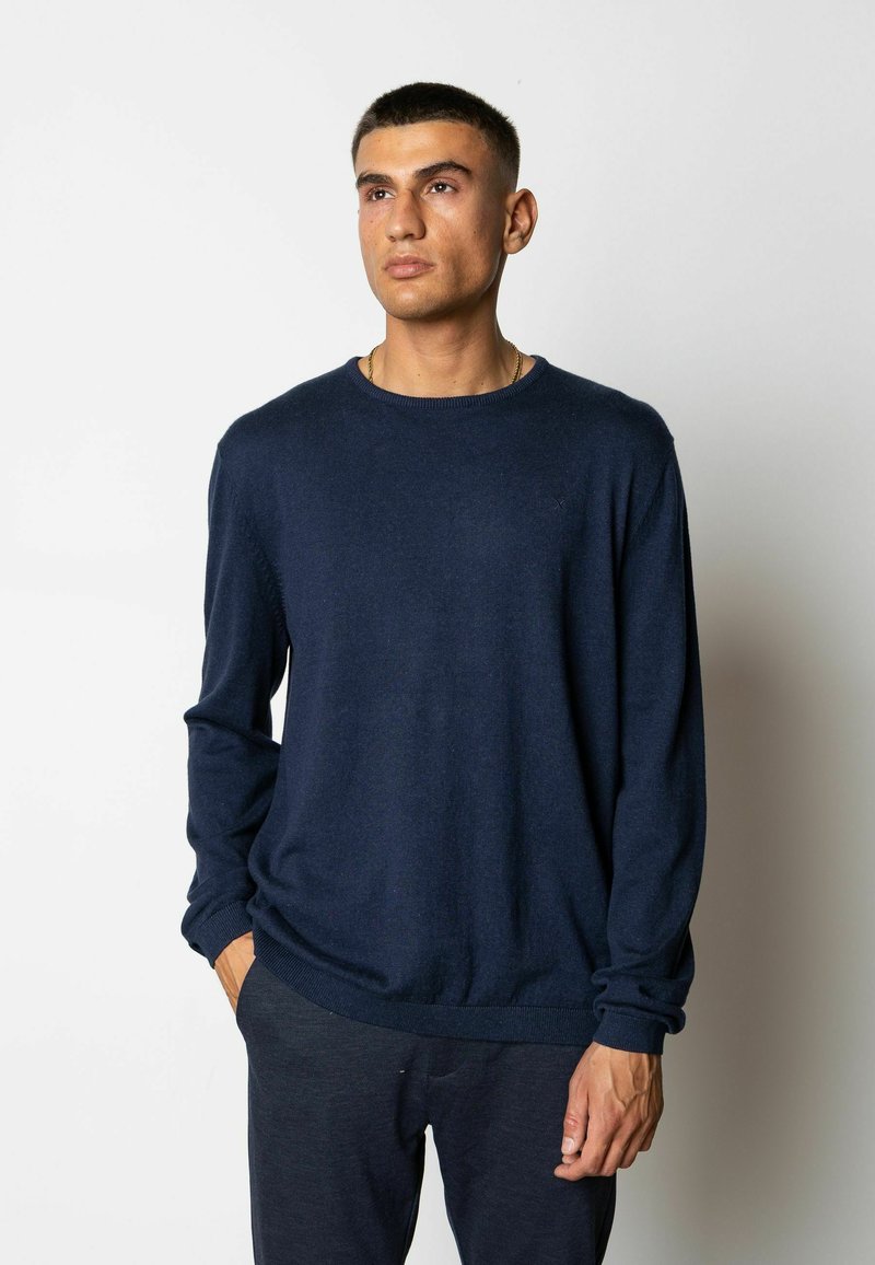 Clean Cut Copenhagen CLAUDE CREWNECK - Neule - navy melange