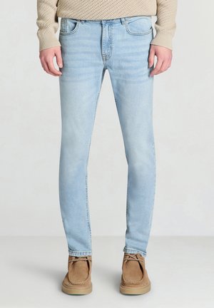 TINTA UNITA - Jeans slim fit - blu denim slavato