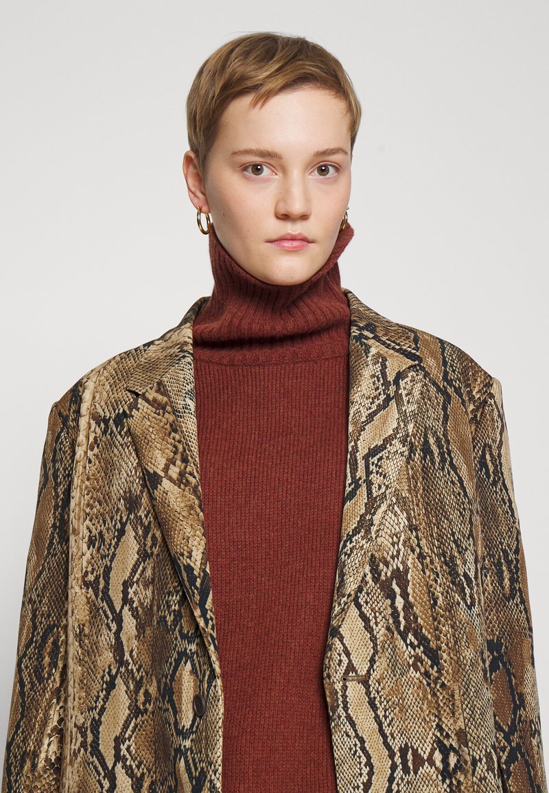 Damen Bekleidung | Christopher Kane ZIP OVERSIZED Strickpullover brown/braun - VI11634 Damen Bekleidung | Christopher Kane ZIP OVERSIZED Strickpullover brown/braun - VI11634
