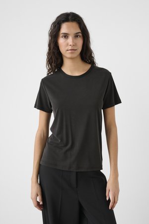 Soaked in Luxury COLUMBINE CREW-NECK - T-shirts basic - black