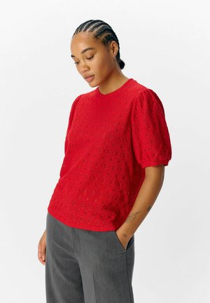 OBJLAILA NOOS - T-shirts basic - barbados cherry