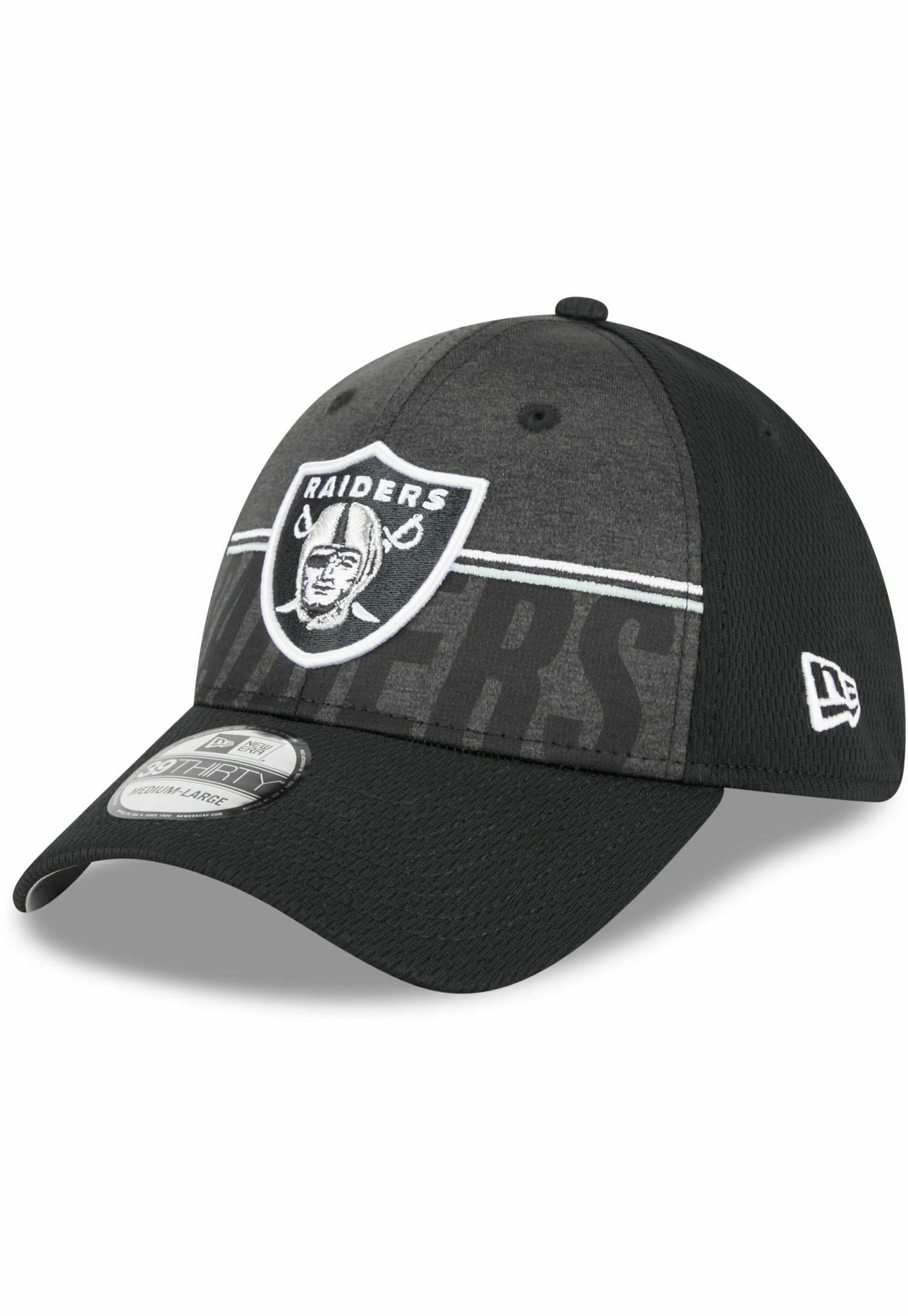 New Era 39THIRTY STRETCH MONO LAS VEGAS RAIDERS - Casquette - black/noir