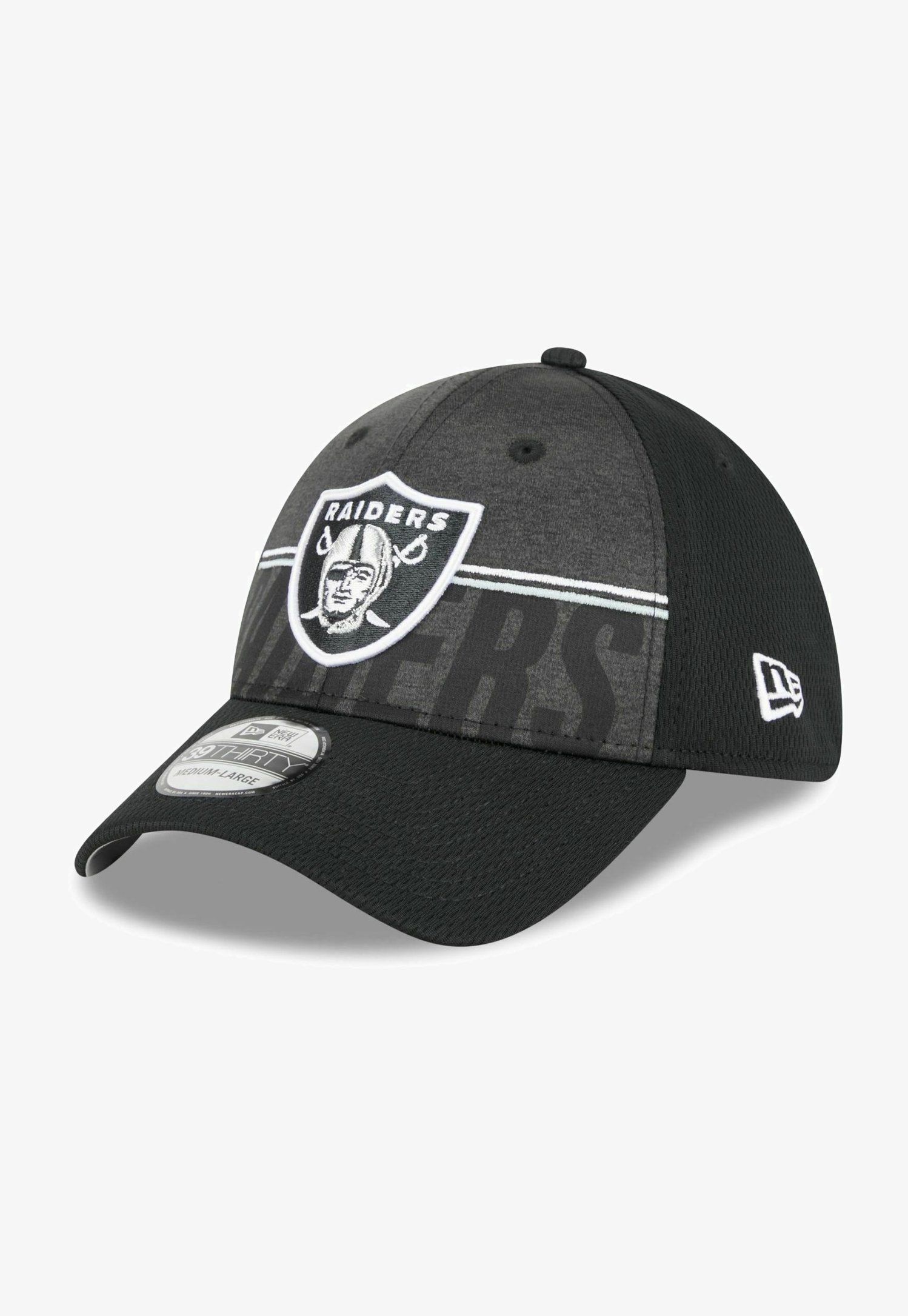 New Era 39THIRTY STRETCH MONO LAS VEGAS RAIDERS - Casquette - black/noir New Era 39THIRTY STRETCH MONO LAS VEGAS RAIDERS - Casquette - black/noir