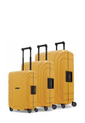 SET 3-TLG MIT DREIPUNKT-VERSCHLUSS - Trolley - dark yellow