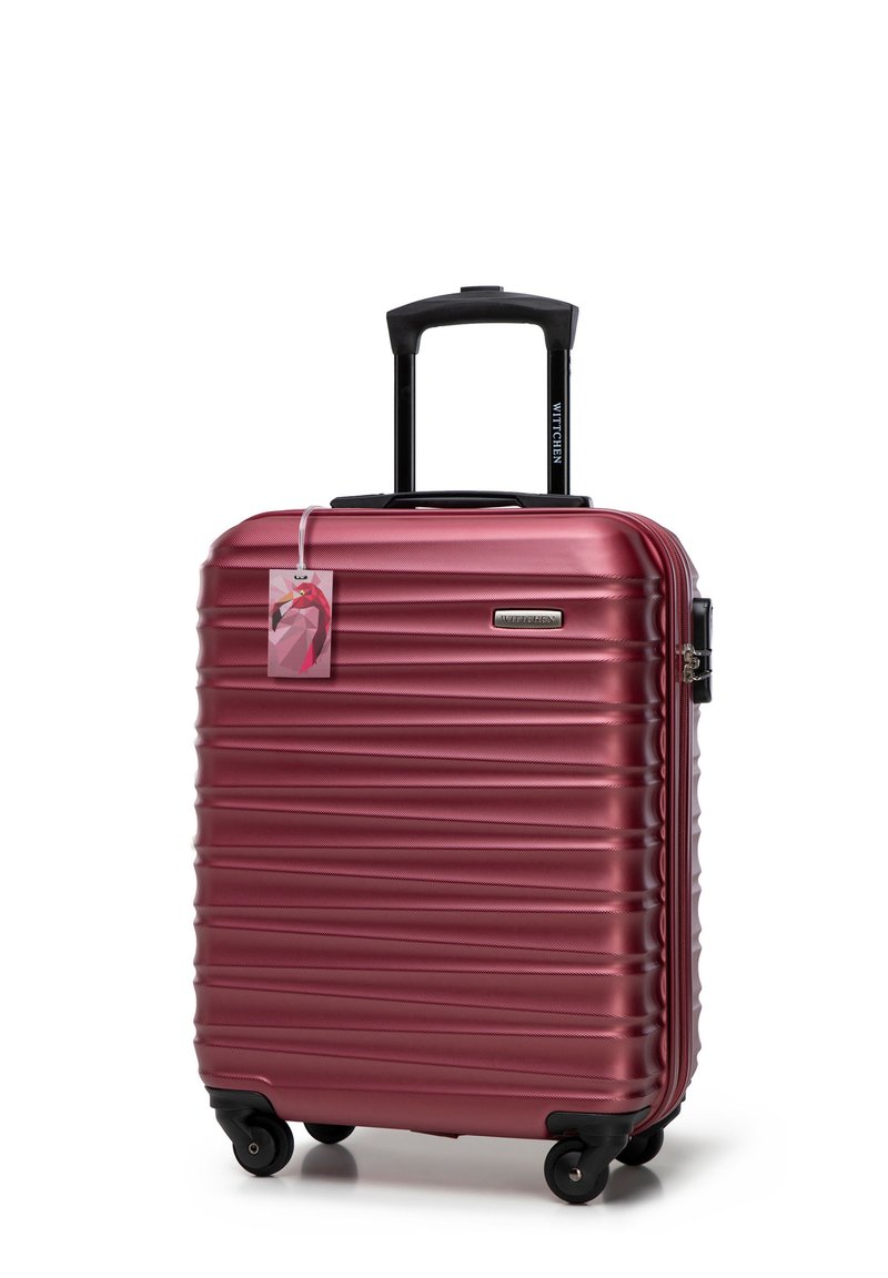 WITTCHEN SMALL SUITCASE WITH LUGGAGE TAG FROM ABS - Trolley - dark red