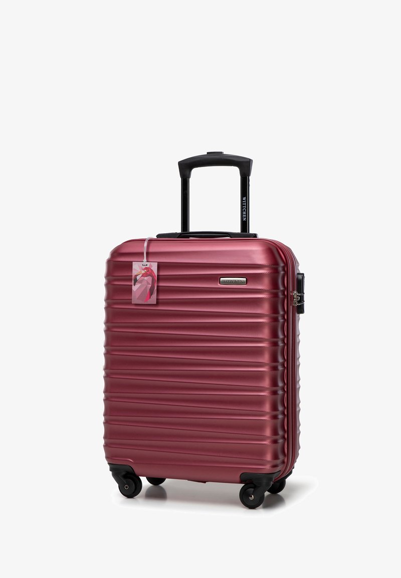 WITTCHEN SMALL SUITCASE WITH LUGGAGE TAG FROM ABS - Trolley - dark red