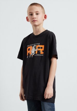 TEE AIR UNISEX - Apdrukāts T-krekls - black