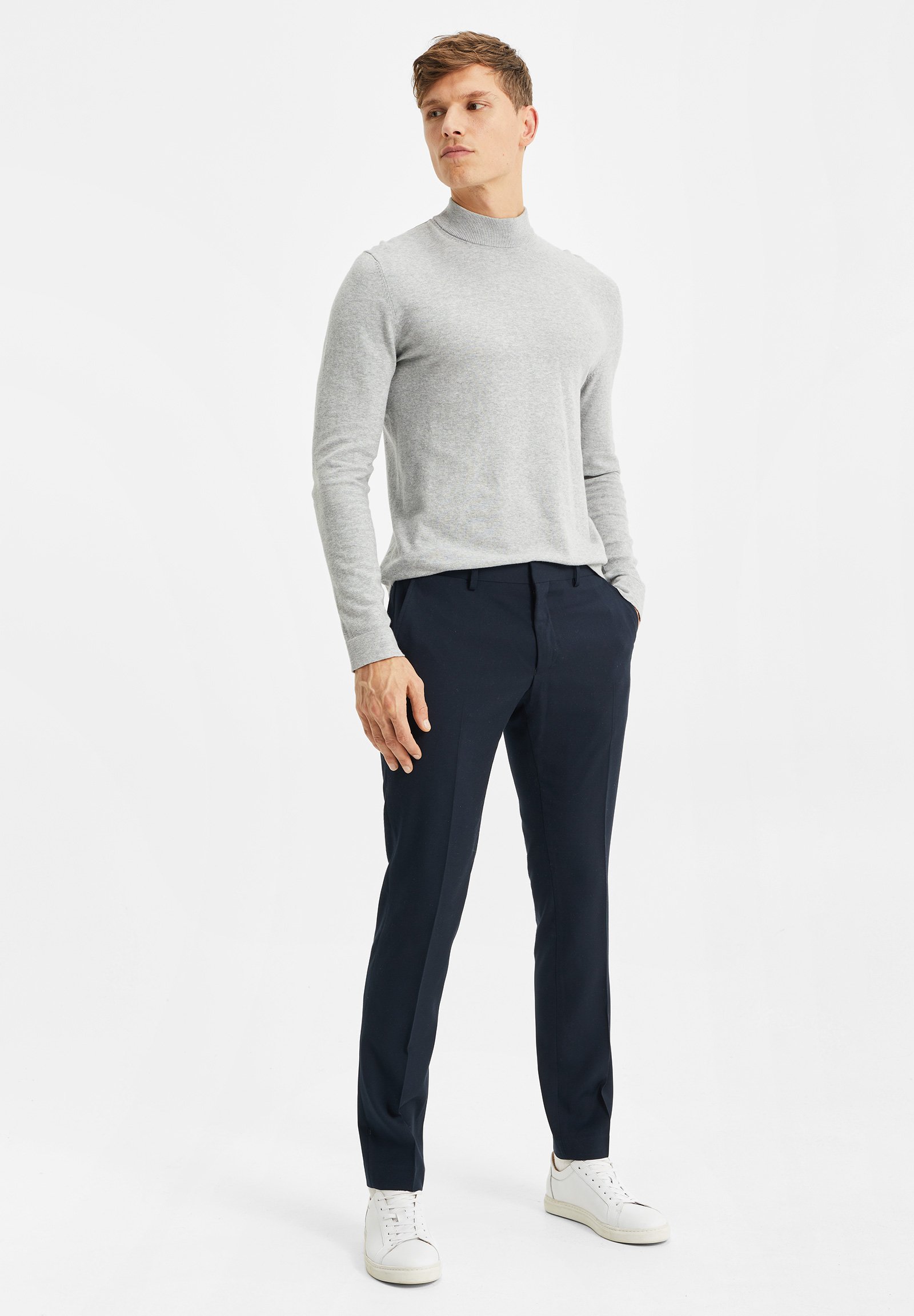 WE Fashion DALI - Pantaloni eleganti - dark blue/blu scuro - Zalando.it