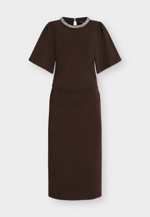 Bruuns Bazaar, ALNUSBBNATHALA TRIM DRESS - Robe pull - chestnut