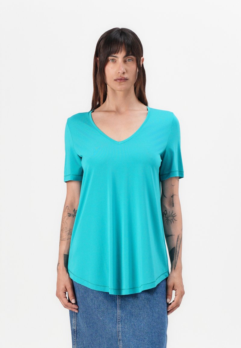 RIANI T-shirt basic petrol