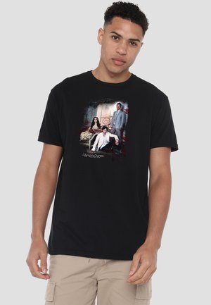 Cotton Soul, VAMPIRE DIARIES/3 + 1 - Print T-shirt - black