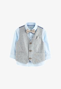 Non sélectionné, blue linen stripe